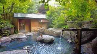 Staying at Hitou Onsen Ryokan with Openair Bath Next to a Waterfall in Tochigi  HatchonoYu ASMR [upl. by Drageruaeb763]