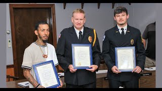 Minersville Honors Heroes of Recent Fire [upl. by Monika]