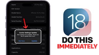 iOS 18  Do This IMMEDIATELY After You Update [upl. by Ladnor]