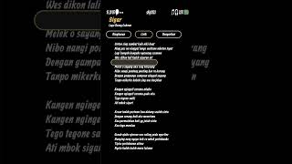 Denny Caknan  lirik lagu Sigar lirikviral fypシ゚viral music spotify shorts tiktok [upl. by Cyndie]