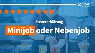 Falle Minijob und Nebenjob in der Steuererklärung  Steuererklärung 2019 selber machen 2020 [upl. by Leinnad644]