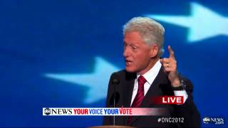 Bill Clinton DNC Speech COMPLETE Were In This Together vs Youre On Your Own [upl. by Yanal352]