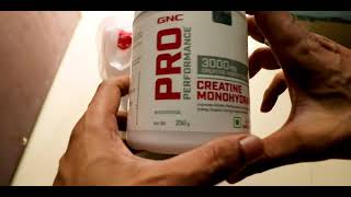 GNC Pro Performance Creatine Monohydrate 3000 mg  250gm Unflavored [upl. by Aniakudo]