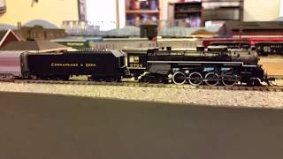 Bachmann N scale 284 Berkshire Steam Locomotive [upl. by Deedahs164]