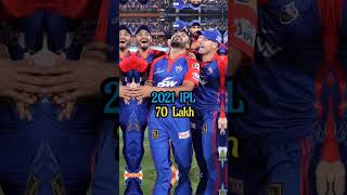 Avesh Khan total ipl Salary 2018to2024 🤑 cricket shorts ipl aveshkhan rr [upl. by Fisk]