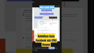 Kelebihan Guna Facebook ads CPAS Shopee Ialah Membuat Targetting Audien Anda [upl. by Arbba]