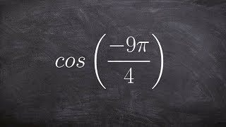 Evaluating for cosine using coterminal angles [upl. by Llenrad]