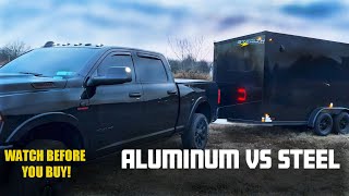 88 Enclosed Trailer Buyers Guide  Aluminum vs Steel  What to look for  6 x 12 Stealth Trailer [upl. by Sidon]