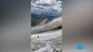 Tragedy at the Marmolada Italy as a part of a glacier breaks off [upl. by Ayk]