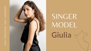 Interview a singer who is half Peruvian half Japanese who also works as a model in Japan  Giulia [upl. by Hekking]