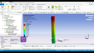 Buckling of a Beam using Ansys  class04  Machine Design [upl. by Ecitnirp]