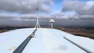 Wind Turbine Swaying in the Wind [upl. by Bengt]