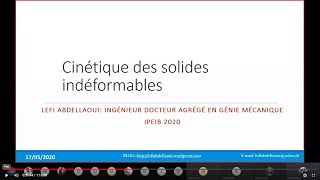 Révision cinétique des solides indéformables [upl. by Eikcor]