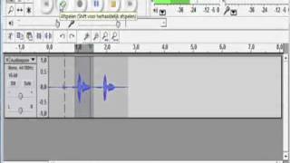 audacity2 tips knippen plakken effecten [upl. by Karlan]