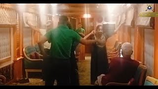 Dance Class on Train Deccan odyssey  Best Luxury Train in India [upl. by Natehc]