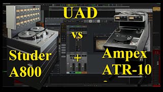 UAD Studer A800 vs Ampex ATR102 [upl. by Einafpets518]