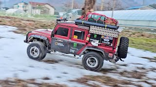 Ultimate Traxxas TRX4 Defender Adventure Epic Snow Run amp OffRoad Action [upl. by Navert972]