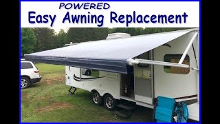 Easy RV Power Awning Fabric Replacement Dometic [upl. by Andrew]