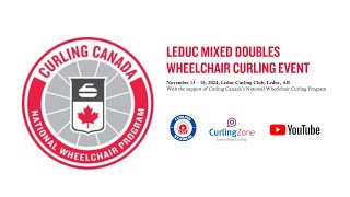 FrazierMulligan vs RickerSamsa  Draw 1  Leduc Mixed Doubles Wheelchair Curling Event 3 [upl. by Gold501]