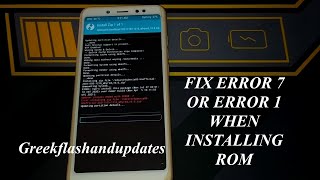 FIX ERROR 7 OR ERROR 1 TWRP WHEN INSTALLING ROM [upl. by Yila]