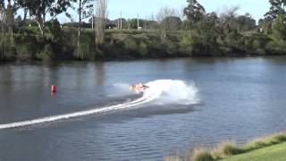 IN EXCESS 6 Litre Race Boat  Windsor Spectacular 2014 Test n Tune [upl. by Anahsor]