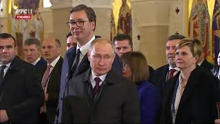 Vučić i Putin u Hramu Svetog Save [upl. by Daren898]