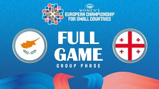 CYP v GEO  Full Basketball Game  FIBA Womens European Championship for Small Countries 2024 [upl. by Stronski202]