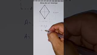 Como calcular a área do losango [upl. by Dorn344]