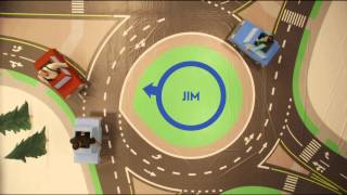 WisDOT Roundabout Educational Video Take it Slow How to navigate a multilane roundabout [upl. by Zsa]