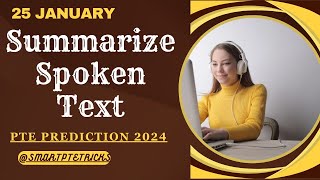 PTE Summarize Spoken Text  January 2024 Tips and Template [upl. by Blaine]