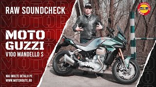 Moto Guzzi V100 Mandello S 2023 Raw Sound Stock Exhaust [upl. by Levina]