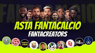 ASTA FANTACREATORS 20242025  Asta Fantacalcio Live  Feat fantalabofficial [upl. by Anselma]