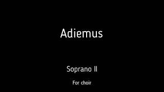 Choirchór K Jenkins  Adiemus  Soprano II  score [upl. by Sculley283]