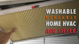 KampN Washable Home HVAC Filter Install  MERV 11 Filter [upl. by Aralc177]