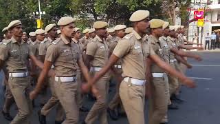 Tamil nadu republic day parade rehearsal at Marina Beach [upl. by Ahsiuq]