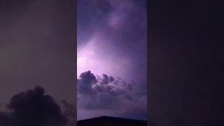 Lighting is so beautiful💙 God made mother nature so beautiful I always go outside and record⛈️🌎 [upl. by Rooker]