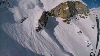 Massive Avalanche Speedriding with Maxence Cavalade 18 february 2018 in Val dIsère [upl. by Glenda]