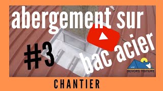 abergement cheminée en zinc sur bac acier 3 [upl. by Llerruj]