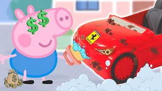 GEORGE PIG gana DINERO✅ ¡Juguetes de PEPPA PIG [upl. by Nerehs]