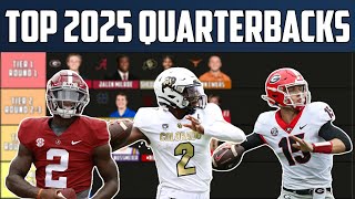 Top 2025 NFL Quarterbacks Tiers [upl. by Farrel734]