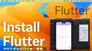 How to Install Flutter on Mac  Android Studio  Xcode Simulator  M1 M2 M3 2024 [upl. by Yruama]