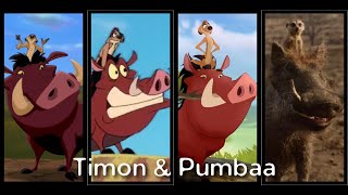 Timon and Pumbaa Evolution in Movies amp Shows [upl. by Hubie36]