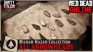 All Arrowhead Collection Cycle 1 Locations Red Dead Online RDO [upl. by Garibull]