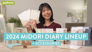 2024 Midori Diary Lineup  Accessories ✨📓 [upl. by Trescott]