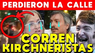 MÁXIMO KIRCHNER HUYE Y TOLOSA PAZ CORRE KIRCHNERISTAS PERDIERON LA CALLE [upl. by Fridell]