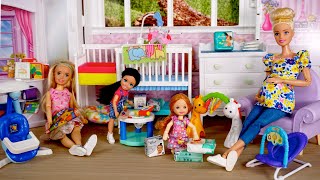 Barbie and Ken Family New Room for Baby Doll in Dreamhouse [upl. by Ted]