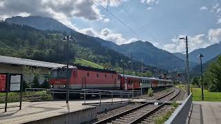 Durchfahrt des Schnellzug 502 quotKalkalpenquot am 25082024 in Spital am Pyhrn [upl. by Haland195]