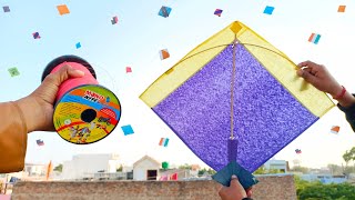 Original Mono Kite Manjha Review • Flying Big Kites • Patangbazi • Mono Kite VS Mono Kite Manjha [upl. by Radley]