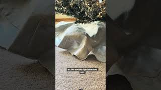 Cat hides from social media under the Christmas tree cat catshorts funnyshorts catlover pets [upl. by Campagna]