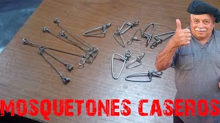 COMO HACER MOSQUETONES CASEROS fácil y rápidos [upl. by Henghold]